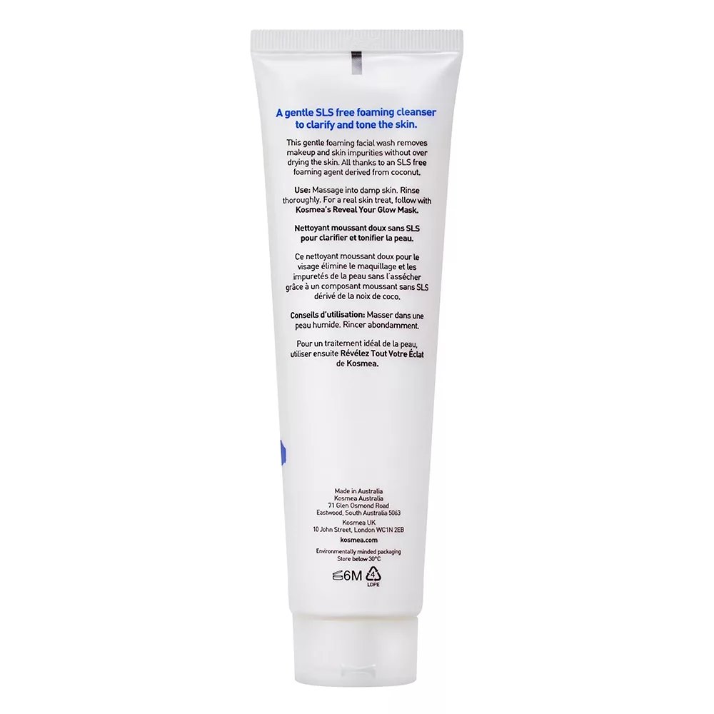 Kosmea clarifying facial wash 150ml Back