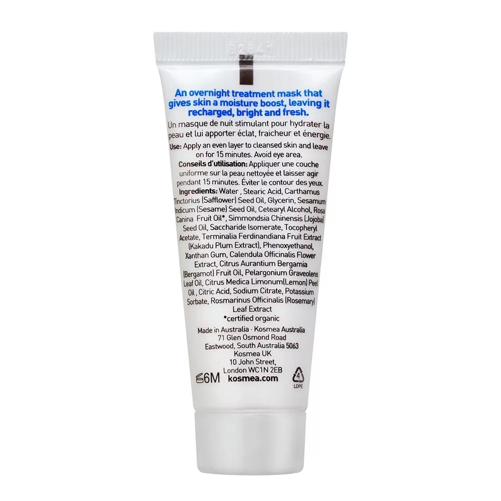 Kosmea energising radiance mask 20ml Back