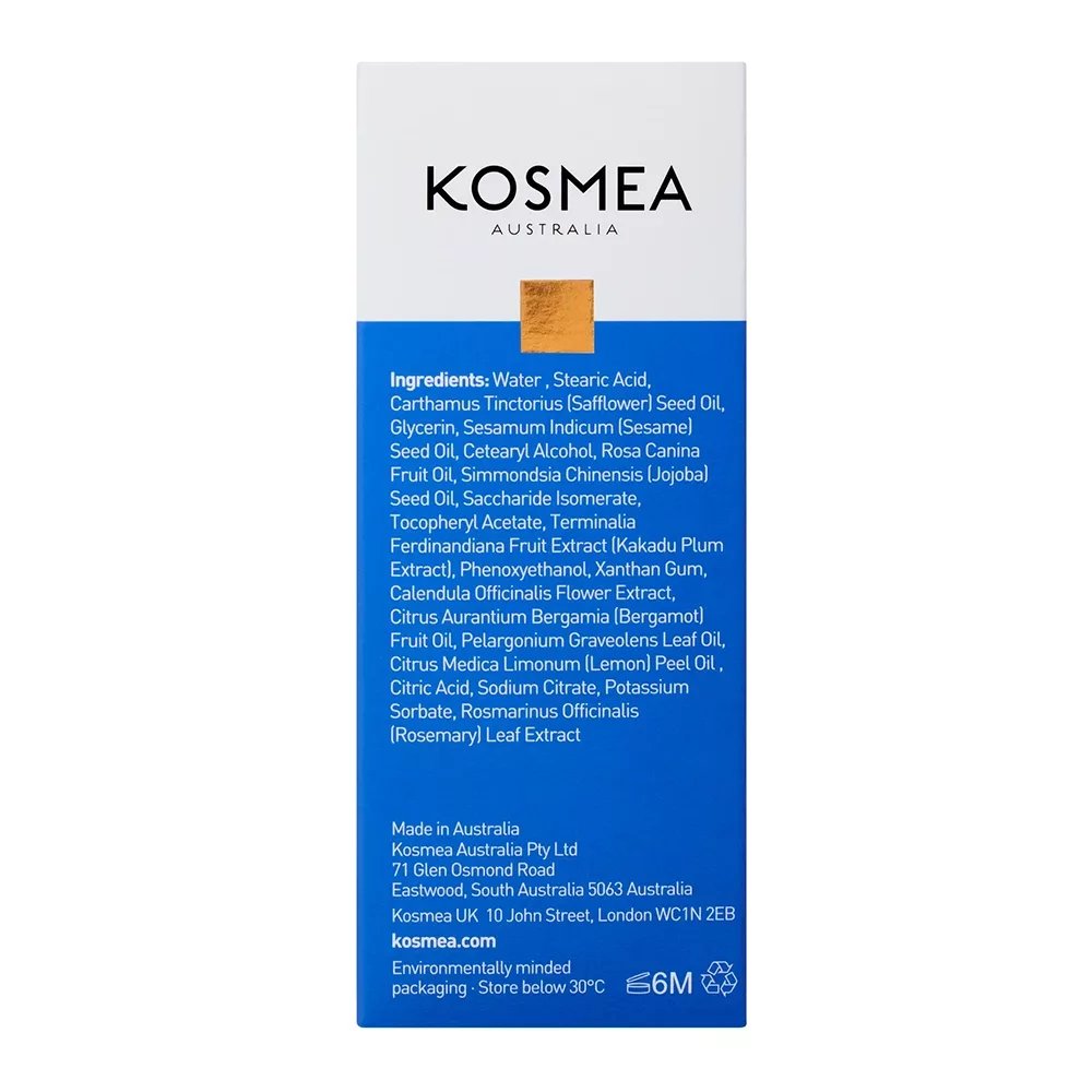 Kosmea energising radiance mask 75ml Box Back