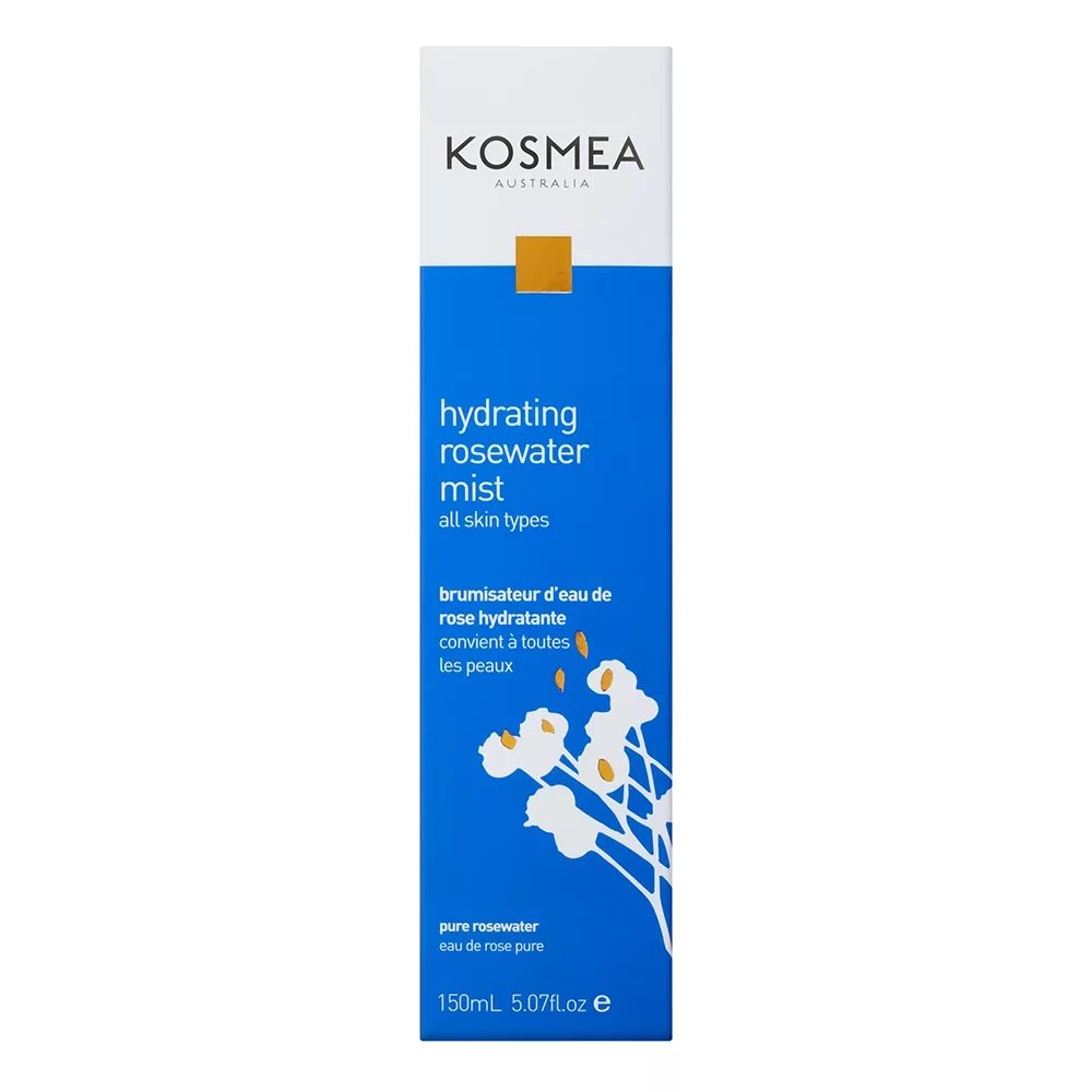 Kosmea hydrating rosewater mist 150ml Box Front
