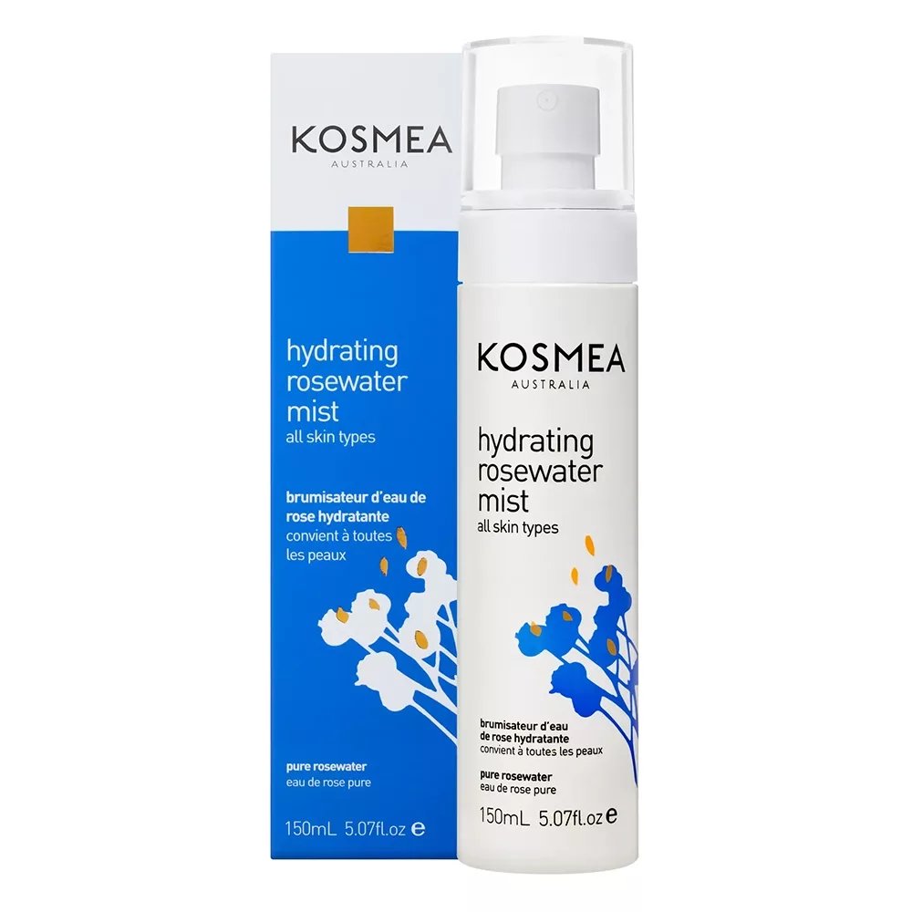 Kosmea hydrating rosewater mist 150ml Combined