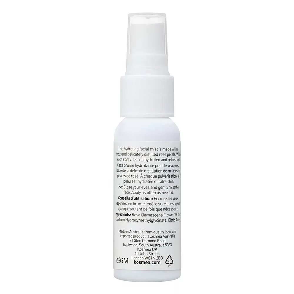 Kosmea hydrating rosewater mist 25ml Back