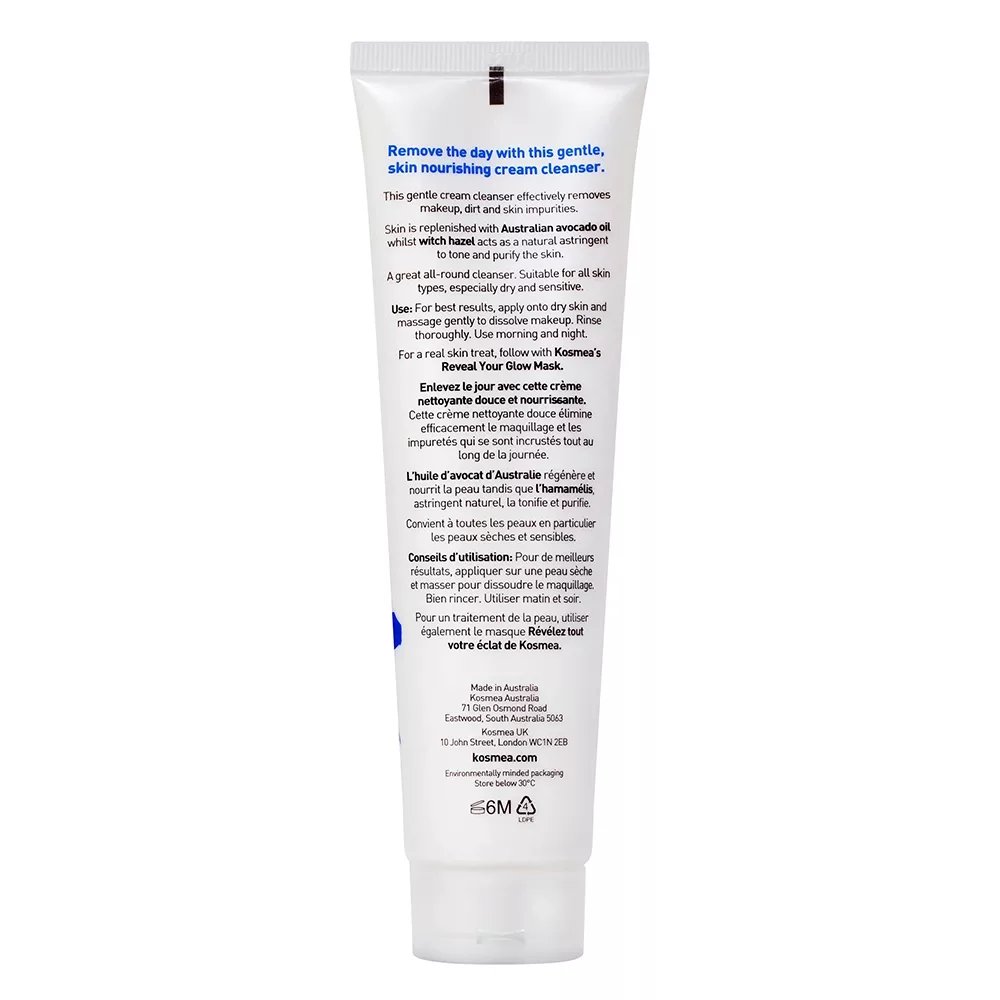 Kosmea purifying cream cleanser 150ml Back