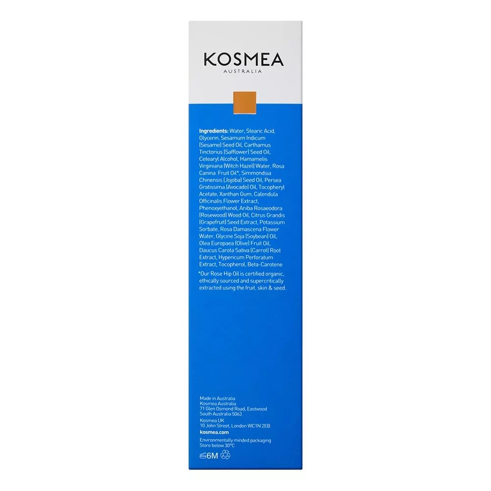 Kosmea purifying cream cleanser 150ml Box Back