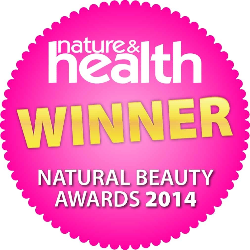 Natural beauty special natural beauty awards Pink sticker logo 2014