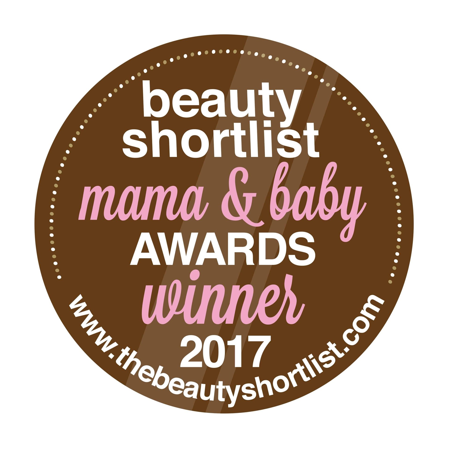WINNER official Mama Baby Awards 2017 logo