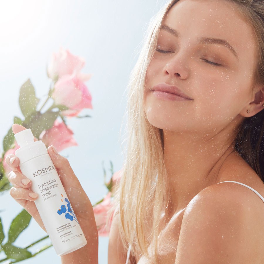 Hydrating rosewater mist